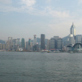 Vista de Hong Kong en un dia nublado o poluido ???