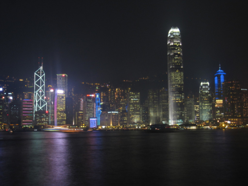 Hong Kong en la noche