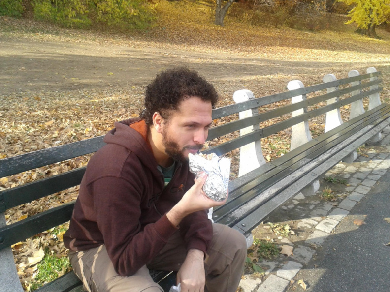 VHS comiendo en Central Park