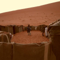 Nuestro campamento base en el desierto