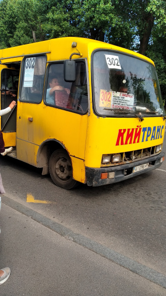 "Transporte Publico" en Kiev.