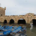 los botes que se usan en Essaouria