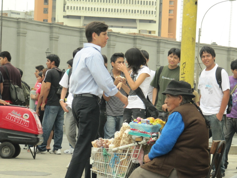 Vendedores en las calles