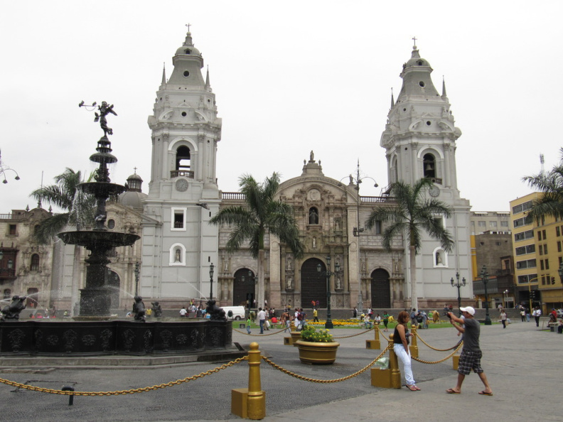 Vista de la Plaza de Armas de Lima