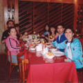 Reencuentro con la comida brasileña. Na mesa se encuentran: Ulises, Enrique, Paula, AnaMaria, Claudia, VHS y Carmen.